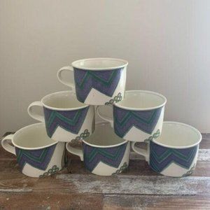 Milkasa Intaglio Mugs Lifestyle Design Retro Styled Set of 6